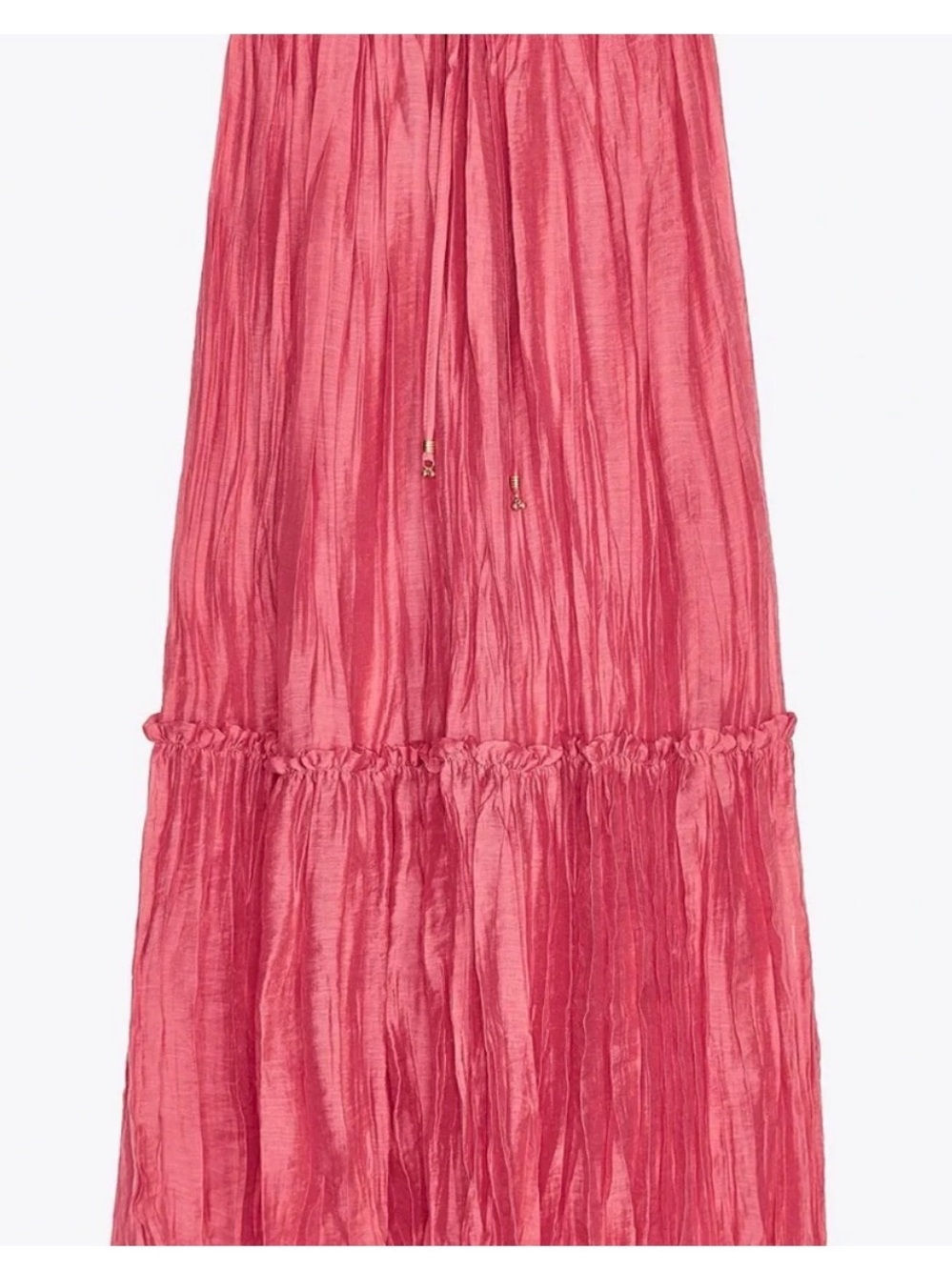 Zara Rose Colored Tiered Maxi Skirt